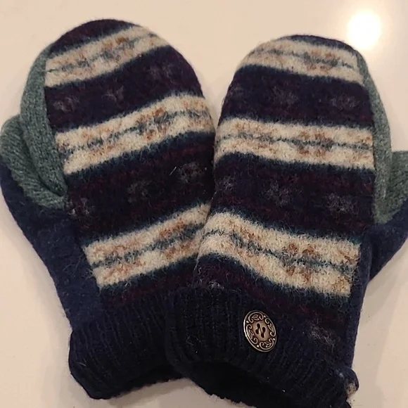 Upcycled Handmade Wool Boutique Mittens