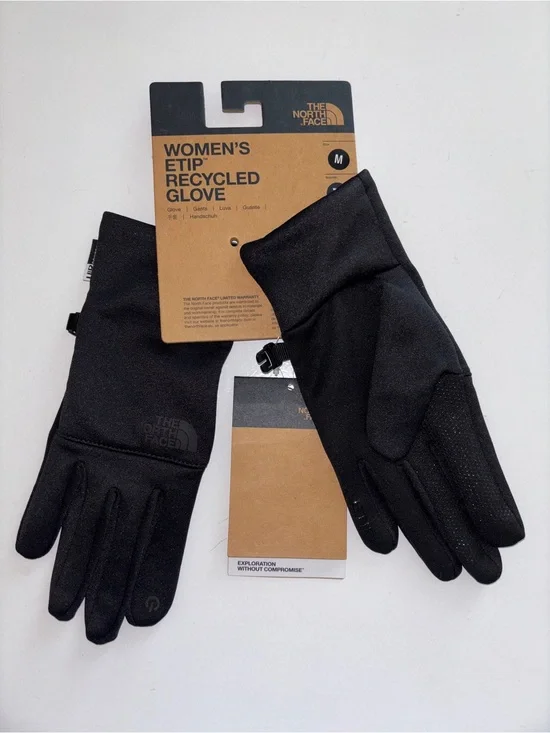 THE NORTH FACE Women's Etip Recycled Winter Running Glove Black Medium - NWT