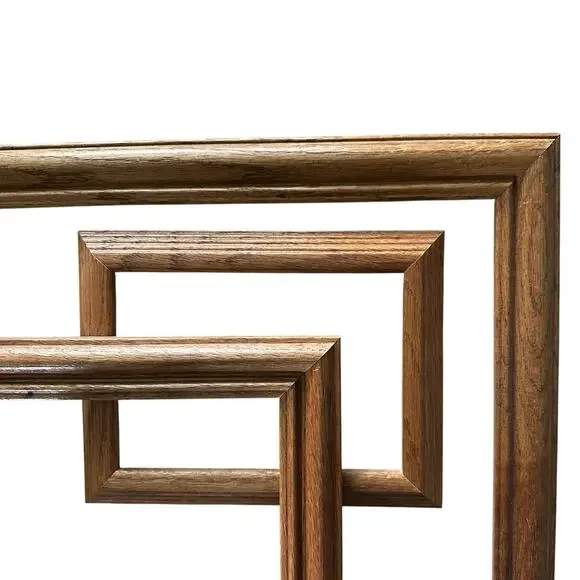 Set/3 oak frames natural rustic decor wooden minimal home wall 5x7 8x10 11x14
