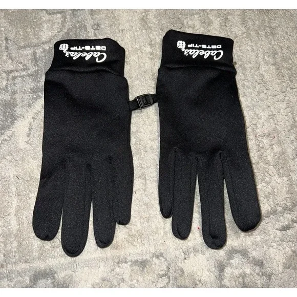 Cabela's‎ Women's Black Gloves Size Large/X-Large L/X-LARGE Polyester Blend