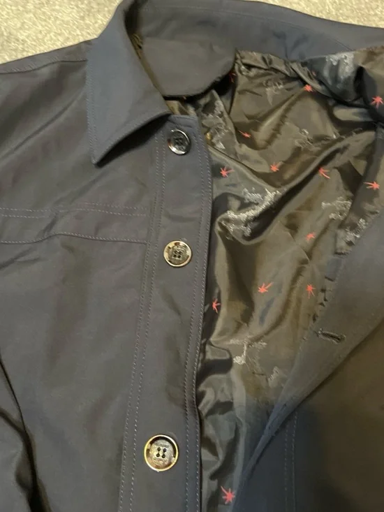 Men's Navy Button-Front Jacket