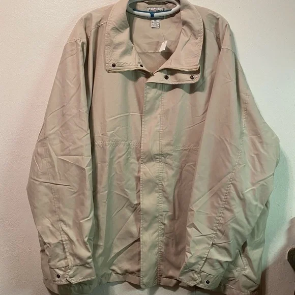 Fox Fire SportsWear Jacket Mens 2XT Tall Water Resistant Full Zip‎ Pockets New