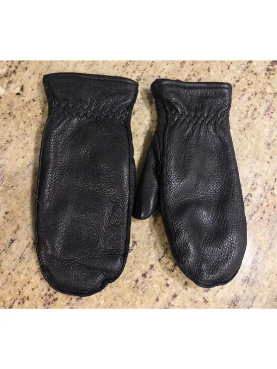 Pratt And Hart  Womens Size S Black Mittons Fleece Lined