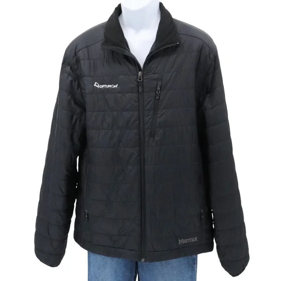 Marmot Calen‎ Mens Black Insulated Puffer Jacket Full Zip Outdoor Large Branded