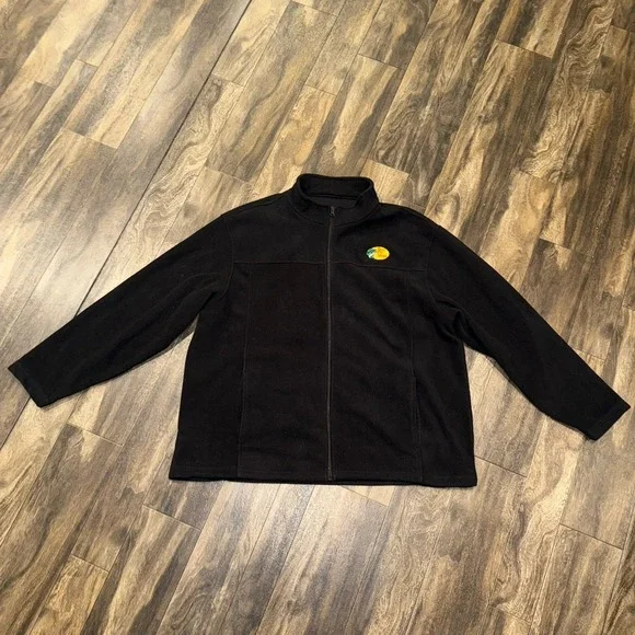 Bass Pro Shops‎ Mens Black Fleece Full-Zip Collard Jacket Size XL