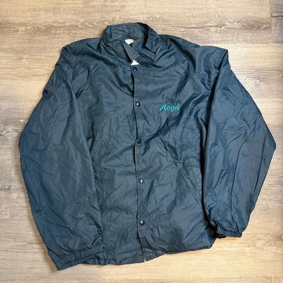 Vintage NYC Transit MTA Coaches Jacket Navy Blue Angel Auburn Sportswear Large