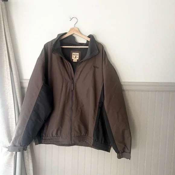 RedHead 3XL Fleece Lined Brown and Black Windbreaker Jacket