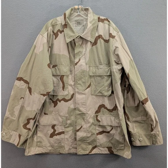 US Military BDU Field Jacket Camo Ripstop X-Large Long Army 8415-01-327-5317