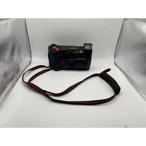 Pentax PC35 AF-M Date Point & Shoot 35mm Camera Black For Parts AS IS