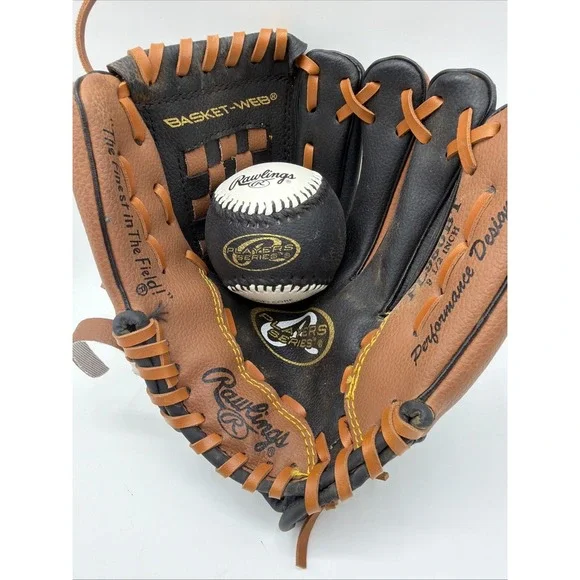 Rawlings Baseball Glove PL950BT Basket Web RH Throw Players Series w/ball 9.5