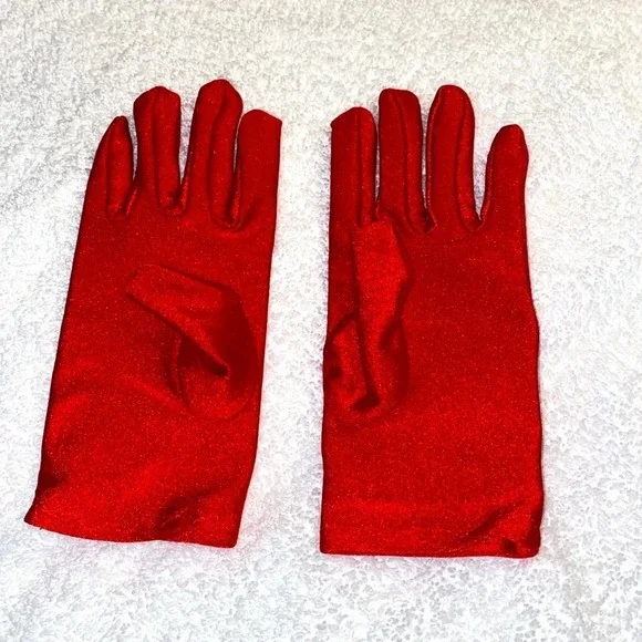 RED  Gloves Sexy little things RARE Santa Baby Gloves‎ set