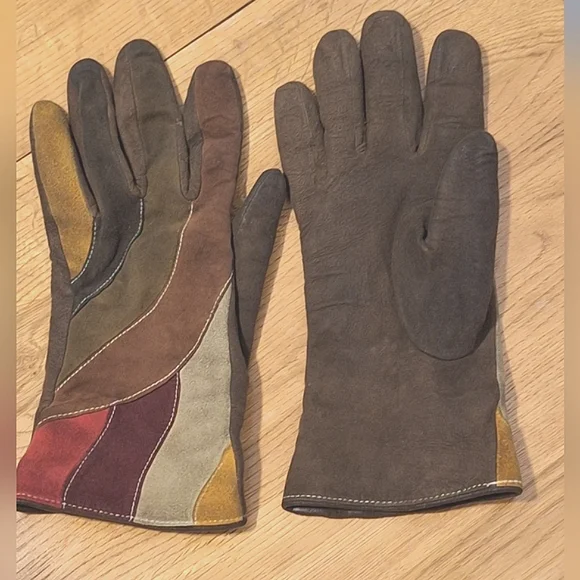 RENEE'S New York | Multi-Colored Suede Gloves