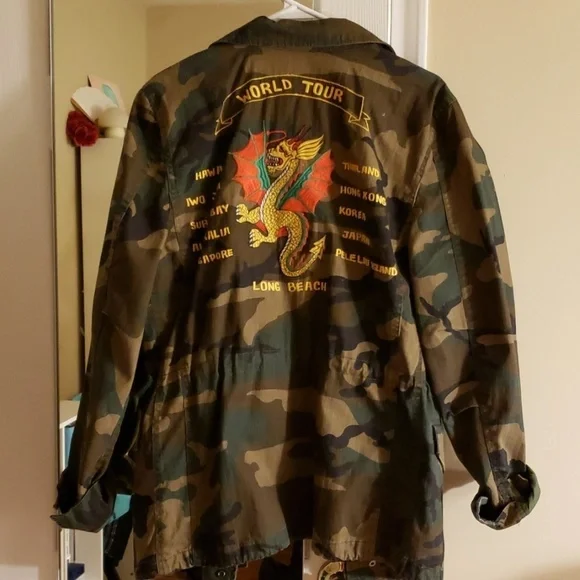 Alpha Industries Camo Dragon Tour Field Coat NWOT