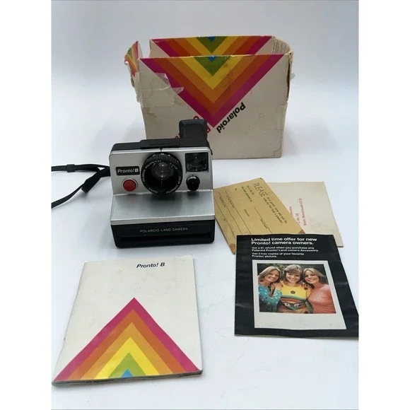 Vintage Polaroid Land Camera Pronto Untested With Books