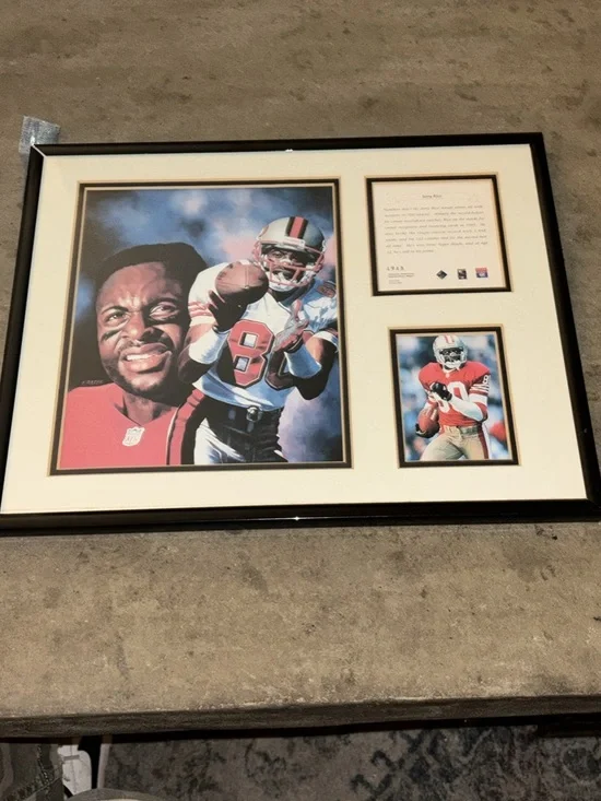 Jerry Rice Numbered Print Thomas Bates Limited Edition KRSI Collectibles 11 X 14
