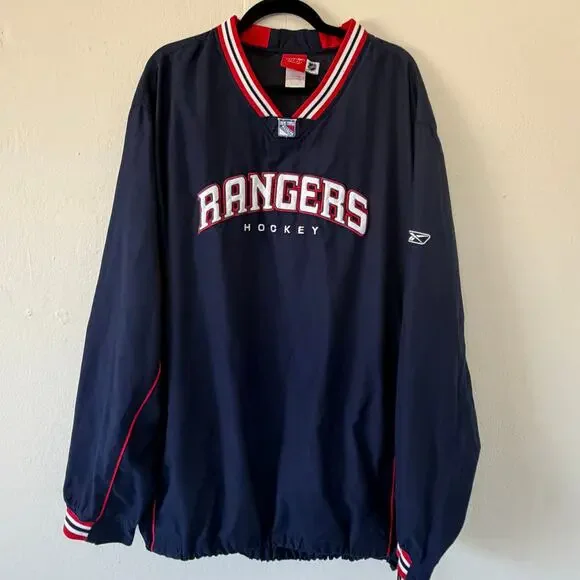 New York Rangers Hockey windbreaker pullover 2XL