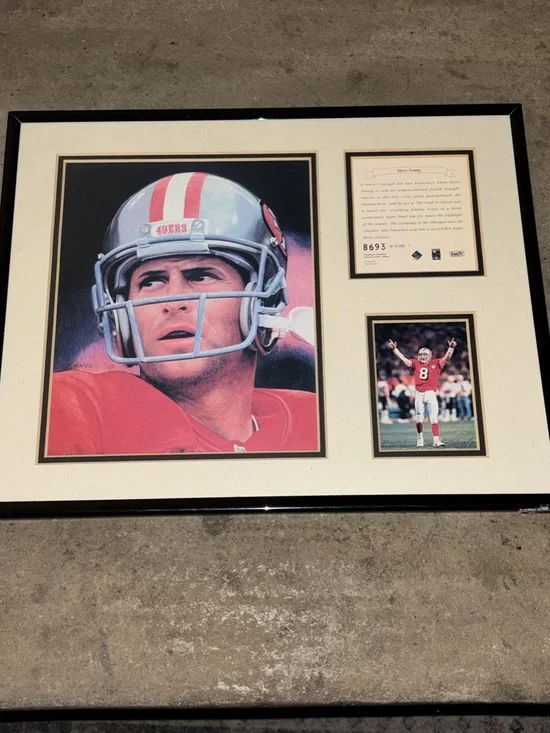 Steve Young San Francisco 49ers Limited Edition Framed Memorabilia #8693