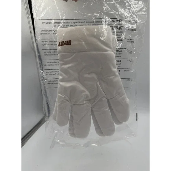 One Size M&M White Costume Gloves NEW IN PACKAGING