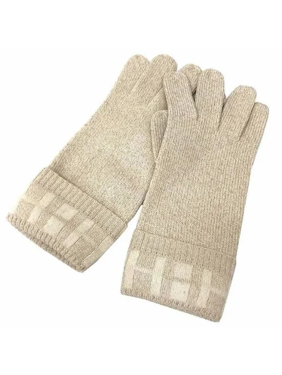 Hermes Gloves Martin Margiela Era Cashmere Blend Ivory XL