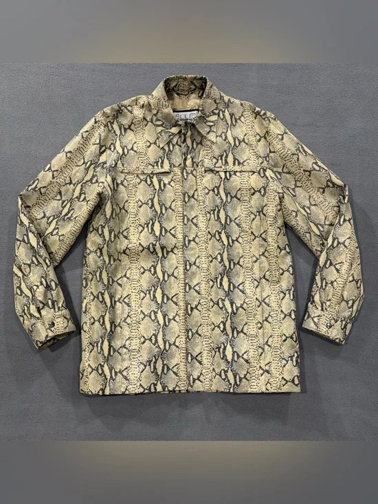 Pelle Studio by Wilsons Leather Python Snake Print Jacket Men’s Size M