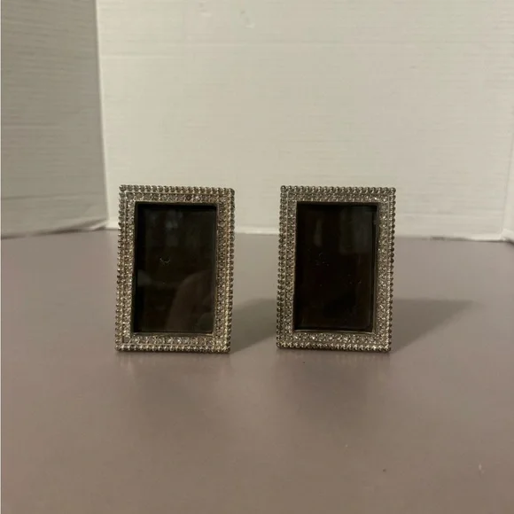 Elegant Silver and Black Photo Frames