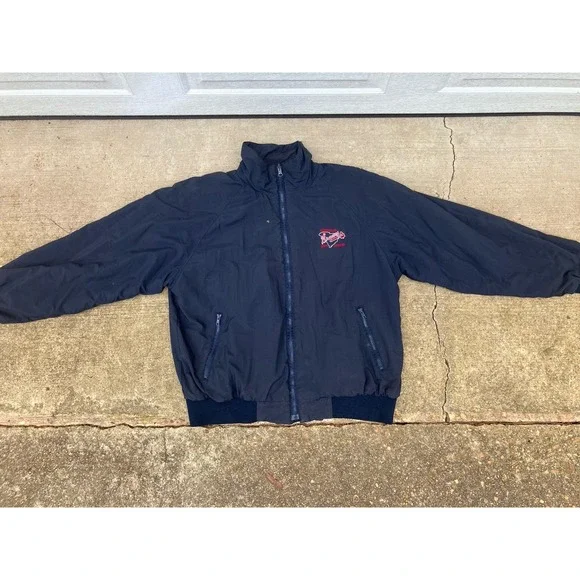Vintage 1990s Greenville Braves Jacket Mens Lg MLB Baseball Rugged Outwear Rare!