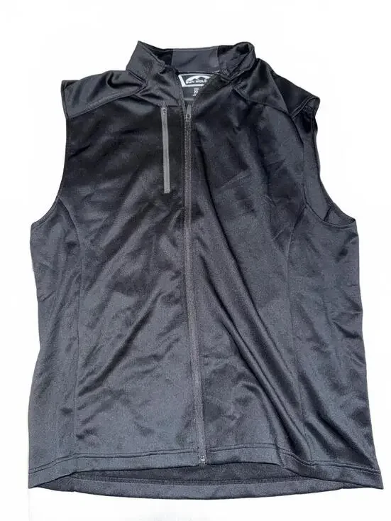 Sun Mountain Men's XL Thermal Wear Black Sleeveless Zip-Up Vest
