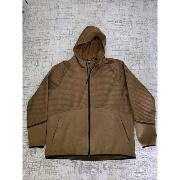 Under Armour Mens Unstoppable Fleece Textured Full-Zip Jacket size 2XL
