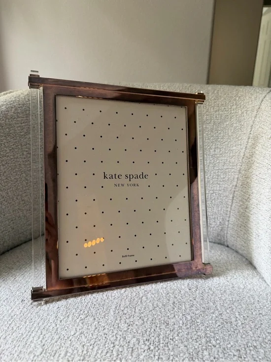 Kate Spade New York 8 x 10 Bronze Clear Acrylics Metal Photo Frame