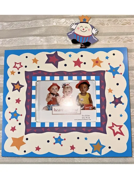 Heart Home by Connoisseur Picture Frame Humpty Dumpty Nursery Colorful 3.5”x5”