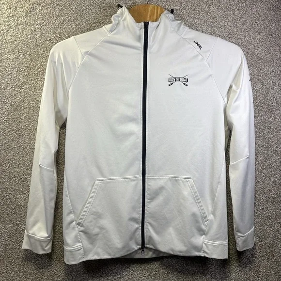 UNRL Jacket Mens XL White Minnesota Golden Gophers Row‎ The Boat Hooded Full Zip