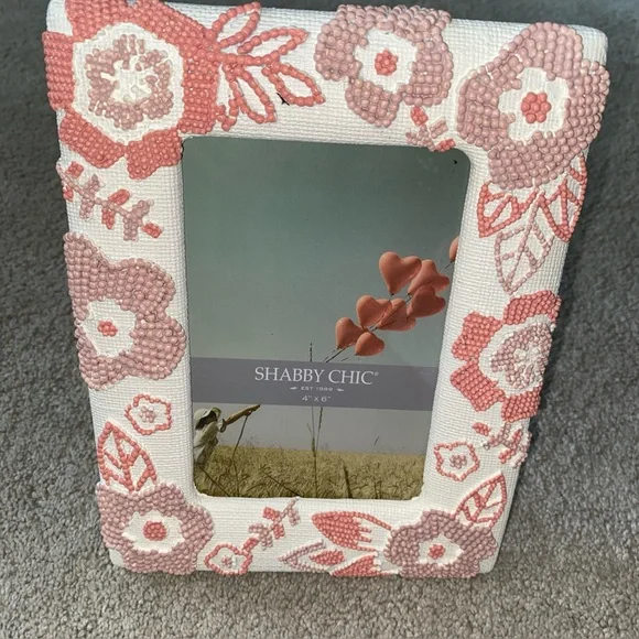 Shabby Chic Holds‎ 4” X 6” Photo Picture Frame Floral