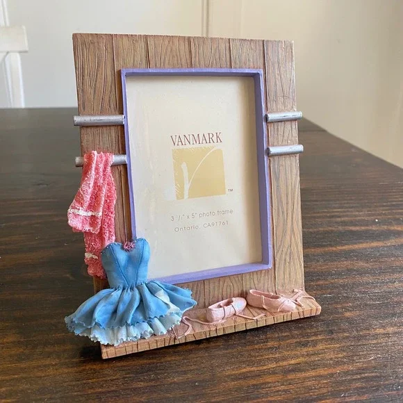 Vanmark Ballet Photo Picture Frame 3.5x5‎ Dress Shoes Decor Flaw Resin Ballerina