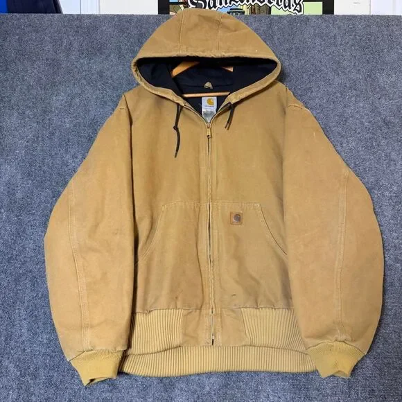 Vintage 2000’s Carhartt J130 Hooded Tan Size 2XL