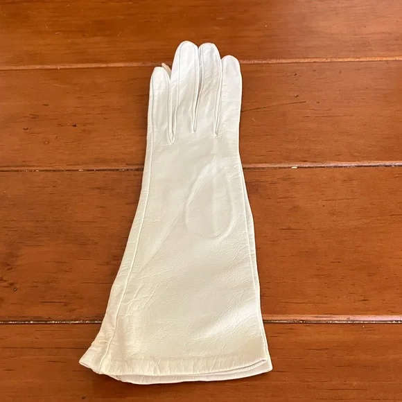 New Vintage White Madova Firenze Leather Gloves