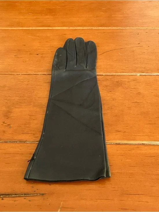 New Vintage Black Madova Firenze Leather Gloves