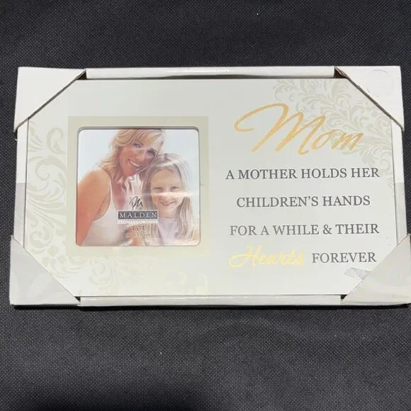 Malden White and Gold Picture Frame