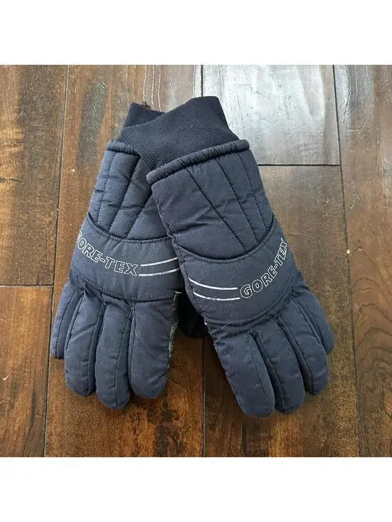 Vintage Gore-Tex Thinsulate Blue Snow Gloves Ski Gear Ladies Size Medium