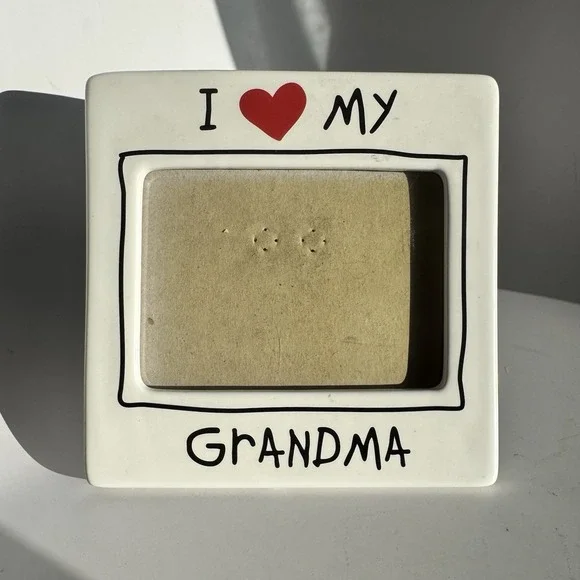 I Heart My Grandma Ceramic Picture Frame 3.5