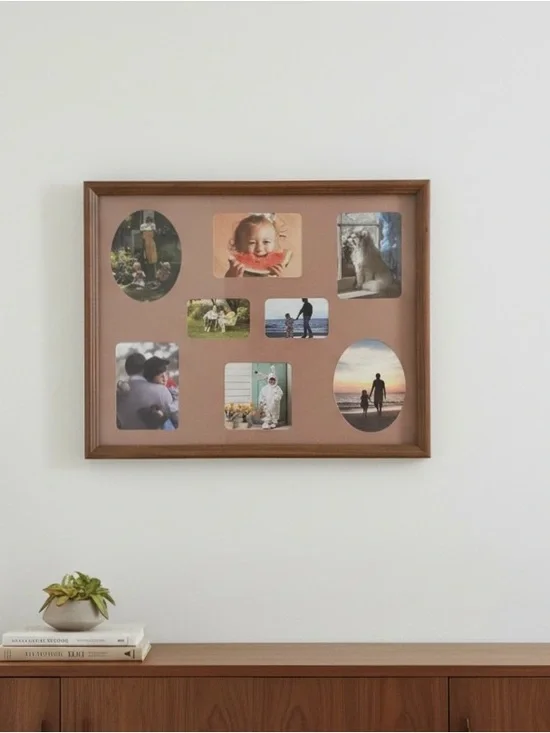 Empress Wood Frame Multi-Opening Photo Collage Frame 11x14” Holds 8 Photos