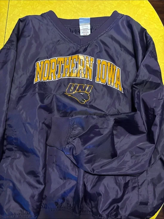 Northern Iowa Navy Windbreaker Pullover Jacket