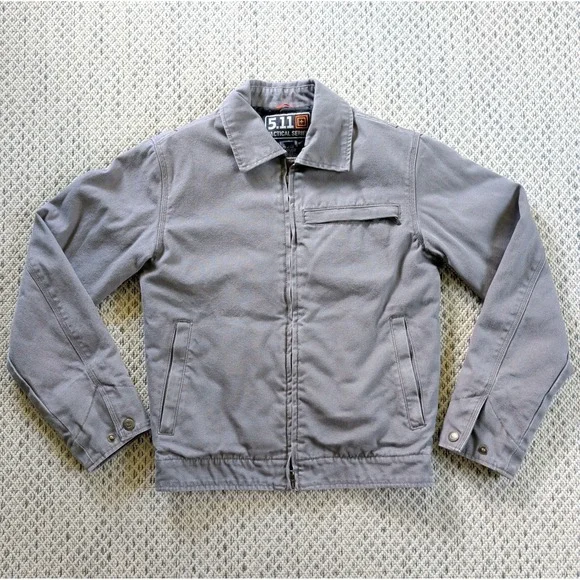 5.11 Tactical Series Torrent Molle Twill Gray Jacket Coat Packable Size XS EUC