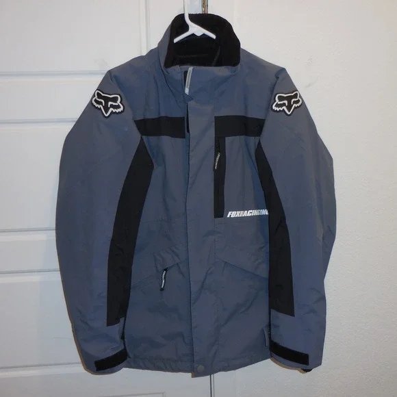 Fox Racing Inc Snow Advanced Technology Winter Jacket Blue Black Mens Small