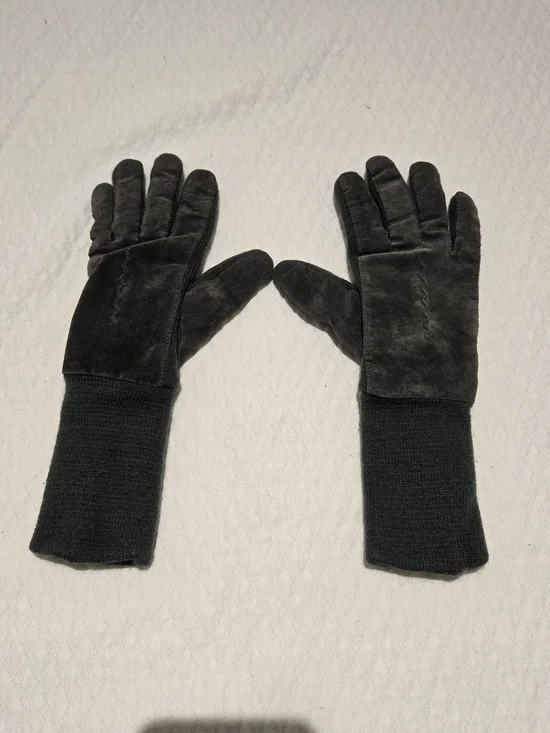 Preloved Leather Suede Gloves