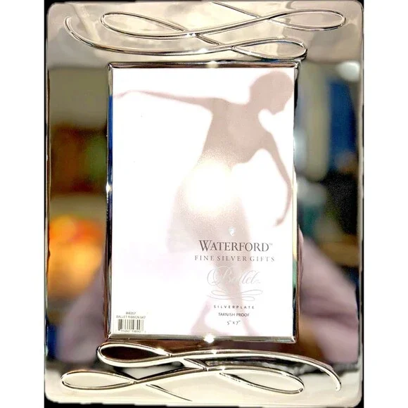 Waterford Ballet Ribbon Silver Picture Frame 4x6