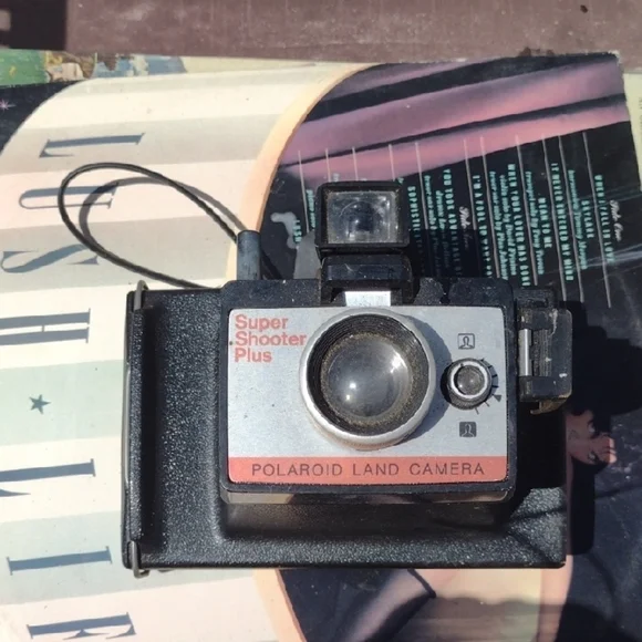 Polaroid Land Camera - Black and Silver