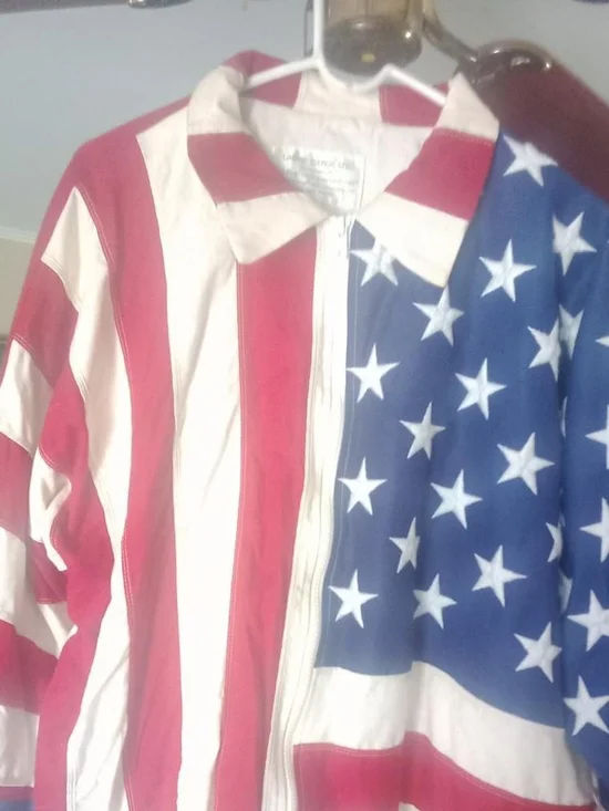 American Flag Zip-Up Jacket - Stars & Stripes