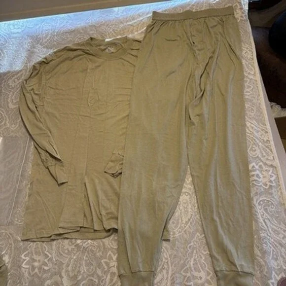 US Military Issue Long John Tops & Bottoms Thermal  Sz X Large Dry Duke