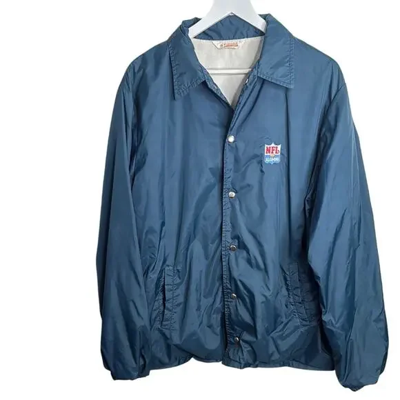NFL Alumni Vintage Wind Breaker Collar Snap Button Jacket M-256 Sz XL