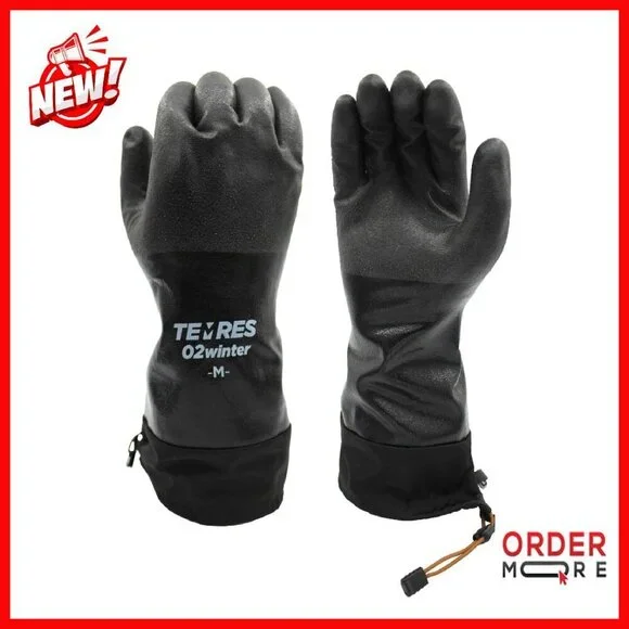 Waterproof Insulated Winter Gloves with Extended Cuff - Large/Medium/X